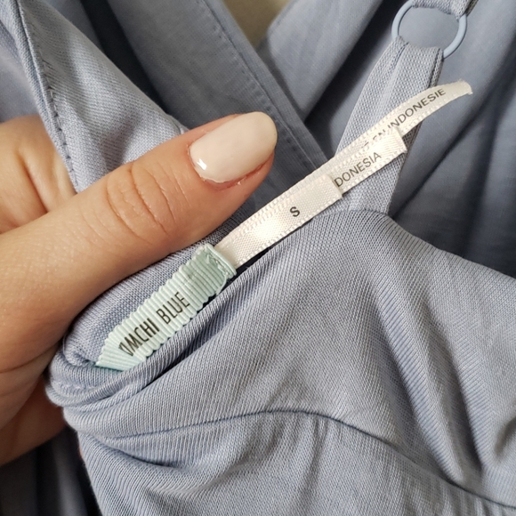 Kimchi Blue Veruca romper, faux wrap in periwinkle - Picture 4 of 8